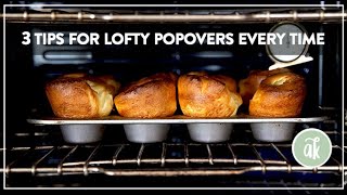 3 Tips for Lofty Popovers Yorkshire Pudding Every Time [upl. by Nyrok621]