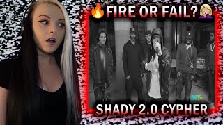 SHADY 20 CYPHER  EMINEM YELAWOLF amp SLAUGHTERHOUSE UNCENSORED REACTION [upl. by Aloibaf]