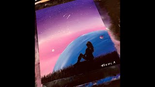 Acrylverf schilderij tutorial beginnersgalaxyblendingAcrylic Painting Tutorial For Beginners [upl. by Gehlbach1]