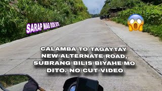 CALAMBA CITY TO TAGAYTAY CITY NEW ALTERNATE ROAD VIA MAMBATOBUNGGO BRIDGE DB MOTOVLOG TV [upl. by Given873]