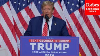 BREAKING NEWS Trump Does Mocking Stuttering Impression Of Biden In Attack On SOTU At Georgia Rally [upl. by Iphlgenia]