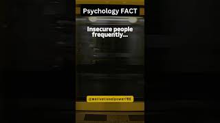 Psychology FACT The Insecurity Spiral  Projecting Insecurities onto Others sorts subscribe [upl. by Wilinski]