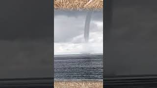 🌪️ An impressive waterspout was observed off the coast of Quiberon in Morbihan [upl. by Latsyk]