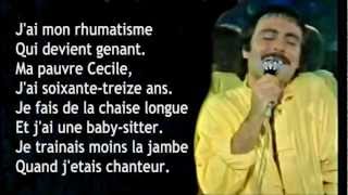 Michel Delpech  Quand jétais chanteur  Lyrics [upl. by Mosby]