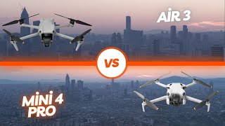 DJI Air 3 vs Mini 4 Pro Hangisi Daha İyi [upl. by Yelsha]