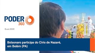 Bolsonaro participa do Círio de Nazaré em Belém PA [upl. by Anselma234]