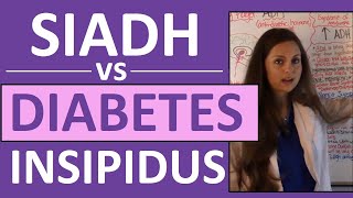 SIADH vs Diabetes Insipidus DI  Endocrine System Nursing NCLEX [upl. by Adnala]