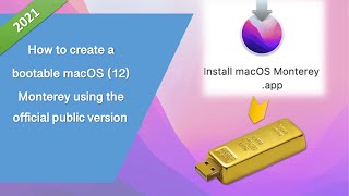 How to create a Bootable official macOS Monterey USB installer in 5 minutes [upl. by Shirlene]