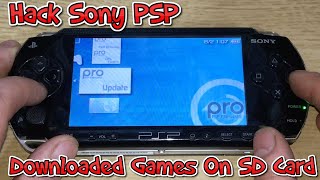 How To Hack Your Sony PSP To Play Downloaded Games From SD Cards  Tutorial  661 Firmware [upl. by Dang]