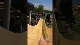 🇭🇺 WaterSlide at Lake Waterpark in Hungary [upl. by Eimaral]