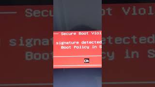 Secure boot violation or Invalid Signature Detected [upl. by Attenauqa889]