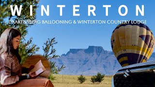 Bucketlist WINTERTON Weekend Getaway Hot Air Ballooning in DRAKENSBERG South Africa [upl. by Nyllij]