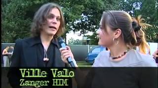 Ville Valo interview  Kresj TV Holland  Bospop Festival [upl. by Eirellav749]