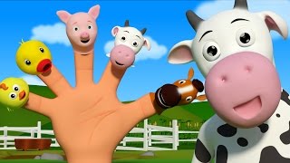 Animals Finger Family  3D Rhyme  Nursery Rhymes For Kids by Farmees [upl. by Eicnan415]