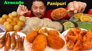 Chicken diamond Avocado Panipuri Drumstick big momo Malekhu fish Mukbang HimaliVlogs [upl. by Lladnyk]