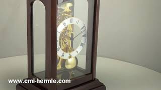 W22957Q30791 Hermle quotWinchesterquot Skeleton Table Clock [upl. by Suhsoj743]