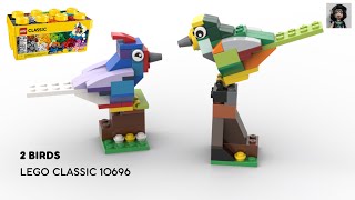 2 BIRDS Lego classic 10696 ideas How to build easy [upl. by Rumpf509]