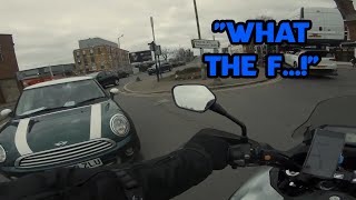 quotWhat The Fquot UK Bikers vs Crazy Stupid People and Angry Drivers 103 [upl. by Eselahc]