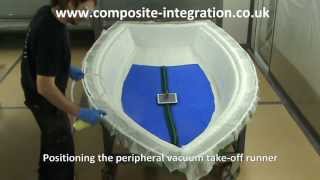 Resin Infusion of 3m Dinghy using Ciject Equipment [upl. by Aiepoissac884]