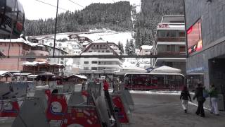 Gondola Lift in Ischgl Silvrettabahn Austria [upl. by Collier465]