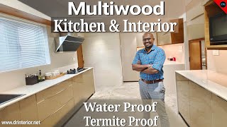 വീട് 100 Multiwood InteriorMultiwood modular KitchenMultiwood Interior trends 2022Dr Interior [upl. by Hpeseoj306]