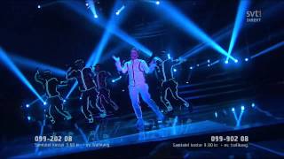 8 Danny Saucedo  Amazing Melodifestivalen 2012 Deltävling 4 720p HD [upl. by Meek630]