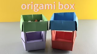 EasytoFollow DoubleLayer Origami Box Tutorial  Origami Box Tutorial for Beginners [upl. by Laural]