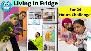 Living In Fridge For 24 Hours Challenge  Ramneek Singh 1313  RS 1313 VLOGS [upl. by Lerat]