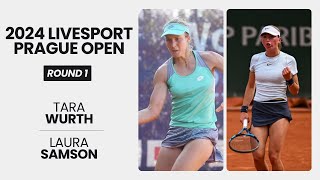 Tara Wurth vs Laura Samson WTA Match Highlights  2024 Livesport Prague Open  R1 [upl. by Eleahcim784]