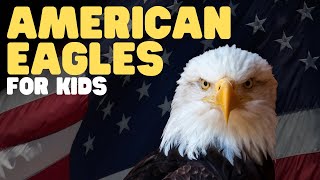 American Eagles for Kids  Learn all about the national symbol of the USA [upl. by Lecrad]