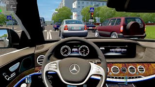 City Car Driving  MercedesBenz S600 Maybach  Fast Driving [upl. by Karwan]