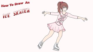 How To Draw An Ice Skater [upl. by Polik]