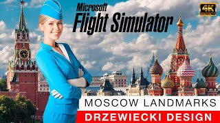 MSFS2020 DRZEWIECKI DESIGN MOSCOW LANDMARKS  WE LOVE VFR MOD [upl. by Einneg]