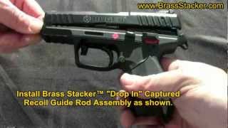 Brass Stacker Ruger SR22 Drop In Captured recoil guide rod assembly [upl. by Nikolai]