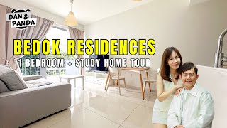 Bedok Residences 1 Bedroom  Study Home Tour  Bedok Mall Bedok MRT Station Bedok Interchange [upl. by Kiah187]