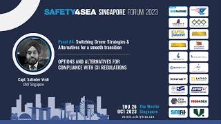 SAFETY4SEA Singapore 2023 Capt Satinder Virdi DNV Alternatives for compliance with CII [upl. by Yelrehs730]