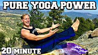 20 Minute Power Yoga for Weight Loss Workout  Sean Vigue [upl. by Eittam]