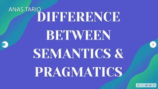 Semantics vs Pragmatics  Semantics and Pragmatics difference  Meaning [upl. by Zea]