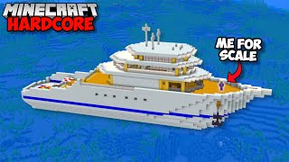 I Built The RICHEST BOAT In Minecraft Hardcore 98 [upl. by Waite236]