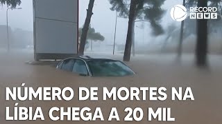 Número de mortos por tempestades na Líbia pode chegar a 20 mil [upl. by Atikahs50]