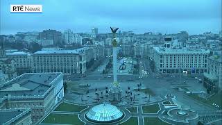 Air raid sirens go off in Ukraine capital [upl. by Neelrihs]