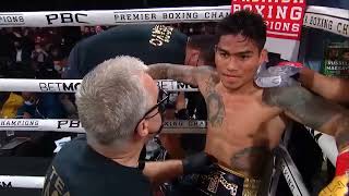 Featherweight Fury Mark Magsayo vs Gary Russell  Fight Night Excitement [upl. by Imoyaba588]