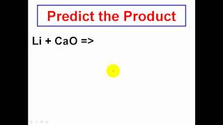 Solving Chemical Reactions  Predicting the Products  CLEAR amp SIMPLE CHEMISTRY [upl. by Forelli]