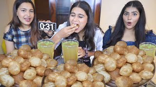 60 Seconds Golgappa Challenge  Choose Pani Puri and Points to Partner  Who Will Win Challenge [upl. by Ayhay]