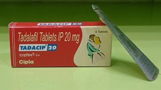 Tadalafil Tab  Tadacip 20 mg Tablet Uses amp Side Effects In Hindi  Tadalafil 20 mg Review In Hindi [upl. by Aibar432]