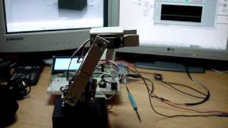 Parallax Propeller Labview Servo Arm [upl. by Connel]