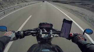 Ruta La negra  Antofagasta en moto YAMAHA FZ 20 gopro hero 4 BLACK 4k [upl. by Obed]