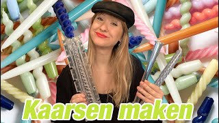 DIY  kaarsen maken  Rosalie Boom 161 [upl. by Nagap]