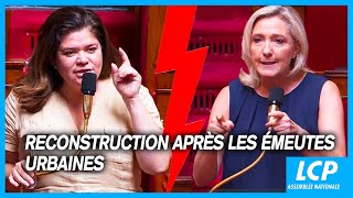 Passe darmes incendiaire entre Raquel Garrido et Marine Le Pen  20072023 [upl. by Tigram]