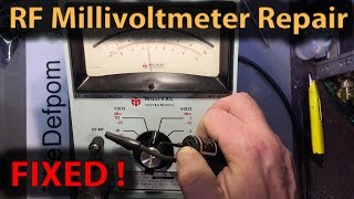 280 Millivac MV828A RF Millvoltmeter Repair [upl. by Stutsman]